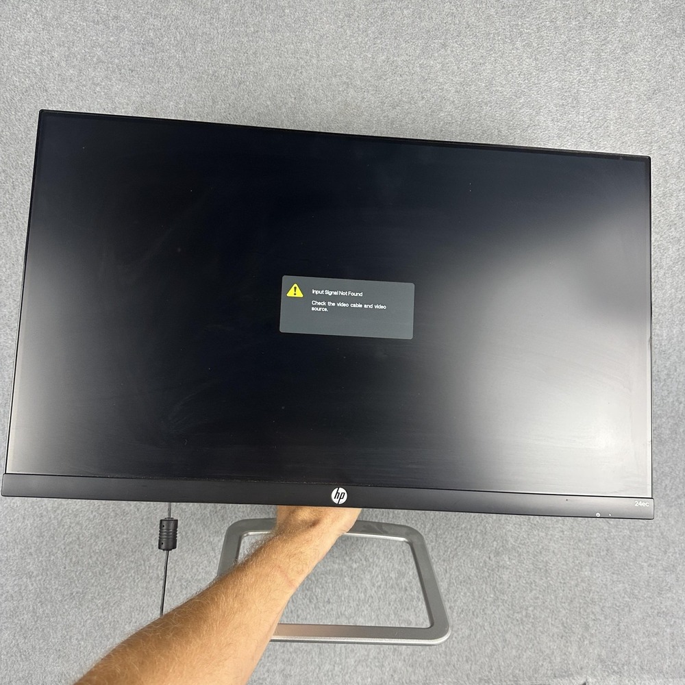 HP 24ec 24in IPS LED Monitor 1080p HDMI VGA 60Hz Widescreen Slim Bezel Black